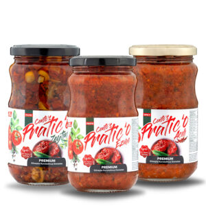 Güneşte Kurutulmuş Domates 3 lü Set (Ezme-Zeytinli-Acılı)